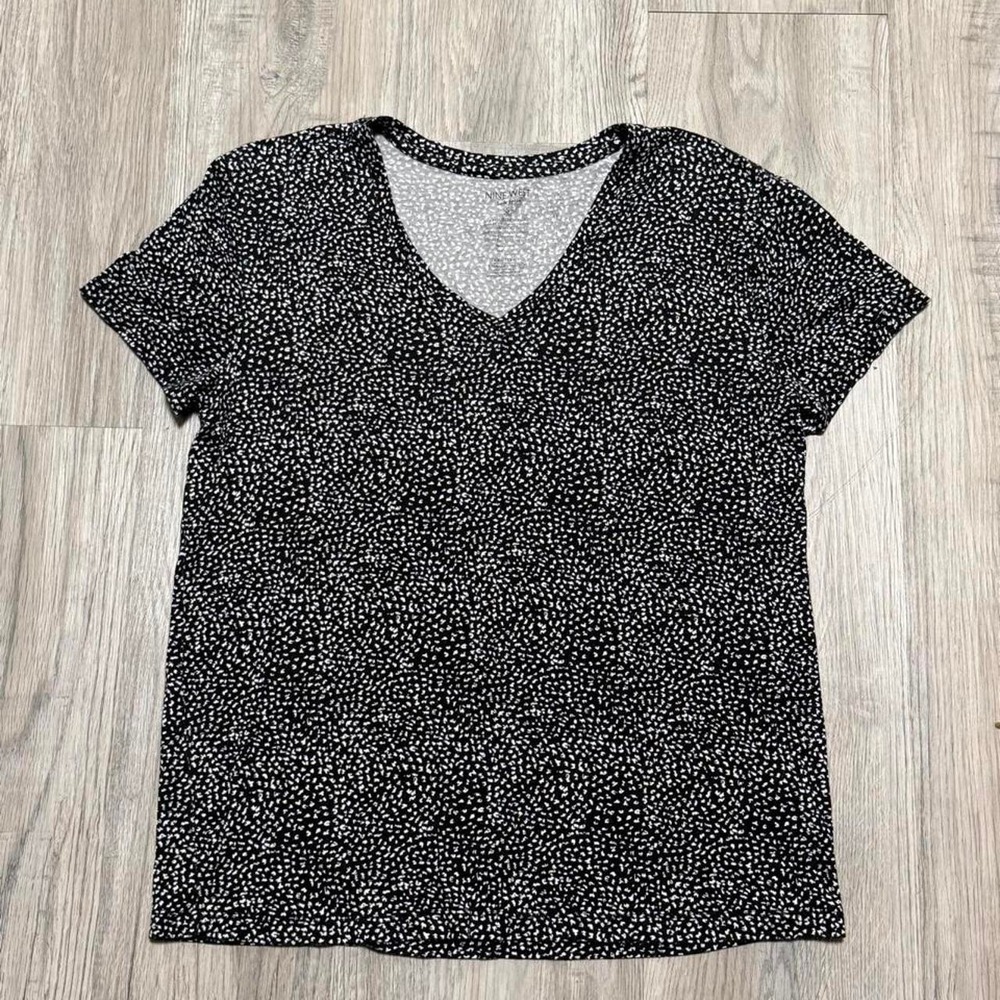 Nine West Polka Dot Blouse Women Size S